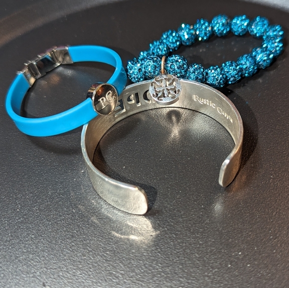 Rustic Cuff bracelet trio RC24 - Picture 2 of 2